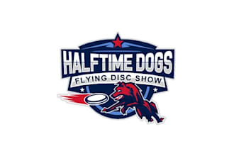 make dogs flying disc show logo will appear on frisbees