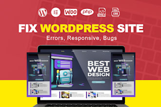 fix wordpress errors and make your site fully responsive