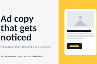 write ad copy for tech and everyday products