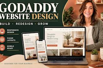 design godaddy website redesign godaddy website design develop godaddy