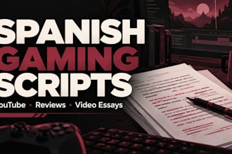 write a spanish youtube gaming script