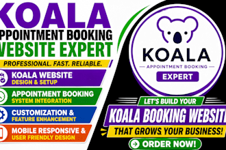 build koala appointment booking website scheduling system online reservation app