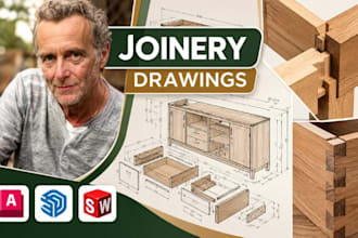 create detailed joinery drawings and woodworking shop drawings for production
