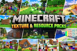 create custom minecraft textures and gui resource packs