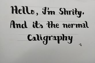 write english calligraphy titles and cursive quotes