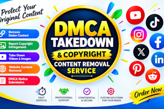 provide dmca takedown and copyright content removal service