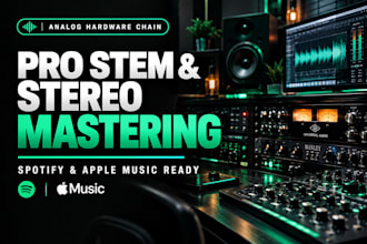 do stem and stereo mastering for latin music for spotify and apple music ready