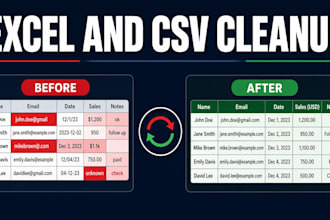 clean a messy spreadsheet and excel data cleaning