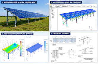 ground mounted solar pv structures and foundations
