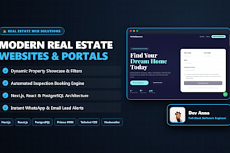 build a modern real estate website and property portal