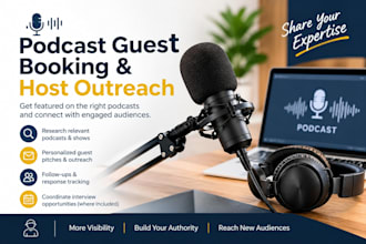do targeted podcast guest booking and host outreach