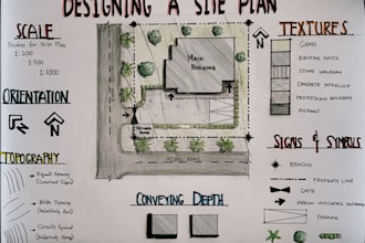 design architectural plan site plans, land grading layout