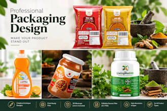 professional product packaging and label design