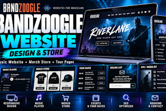 build a stunning bandzoogle website and store for musicians