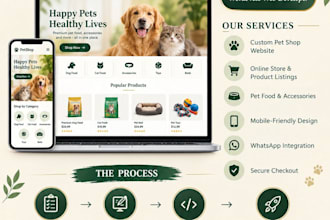 create your pet shop website