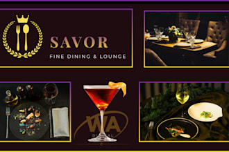 design modern restaurant logo and food brand identity