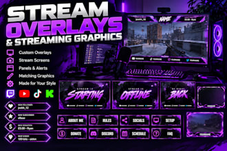 design custom stream overlays screens and panels