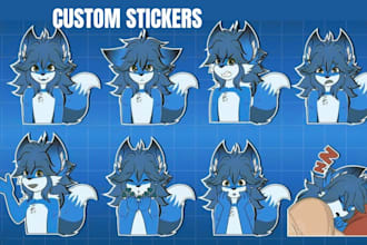design furry stickers, furry badge animated telegram stickers pfp furry emotes