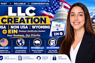 usa llc registration, ein number for us and non usa residents in any US states