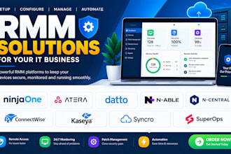 ninjaone atera datto rmm n able n central connectwise kaseya syncro superops