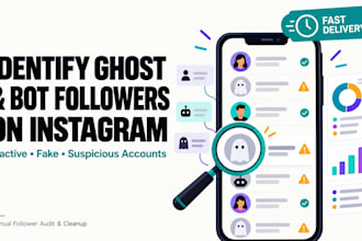 identify all ghost, inactive, bot instagram followers to remove and clean them