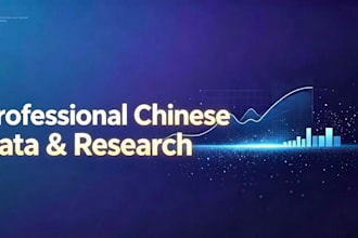 do chinese market research, data entry, and translation