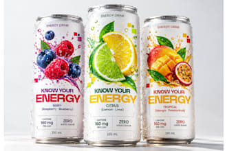 design attractive beverage packaging and drink labels