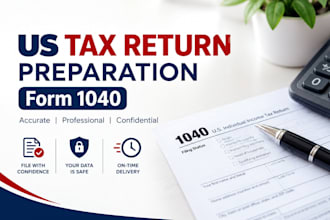 prepare US tax returns, form 1040, and individual federal income tax filing