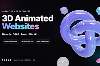 build a 3d animated website with threejs gsap and scroll animations