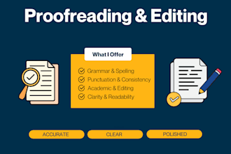 proofread and edit articles, documents, and reports