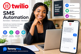 setup twilio and plivo SMS automation for reminder and notification