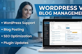 be your wordpress virtual assistant, wp va for blog post and content upload
