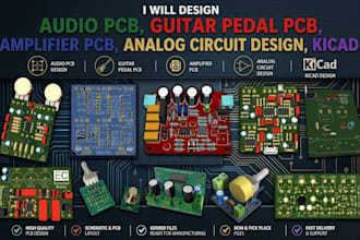 production ready low noise guitar pedal pcb, audio pcb,amplifier, analog circuit