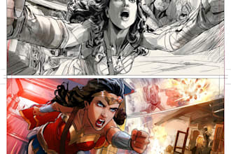 comic book, comic illustration, comic graphic novel