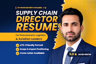 write your supply chain procurement and aviation director resume