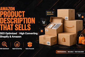 write SEO amazon and shopify descriptions