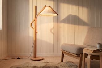 do wood work product design, lamp 3d product modeling, rendering, fusion360