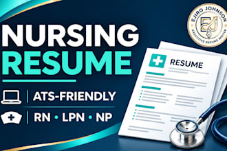 write an ats friendly nursing resume for rn and lpn jobs