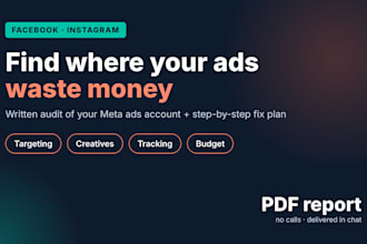 audit your facebook and instagram ads account with a written action plan