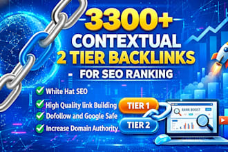 build dofollow tiered contexual backlinks for your website
