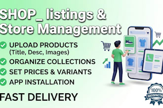 do shopify product listing and e commerce store management