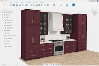 draft custom kitchen cabinetry furniture design, millwork, cad drawing, 2d plan
