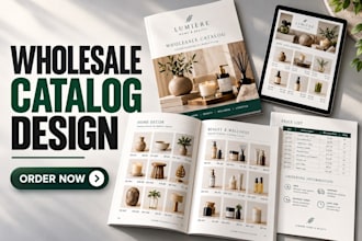 do wholesale catalog design, product catalogs, line sheet and sell sheet for b2b