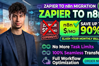 migrate your zapier or make workflows to self hosted n8n