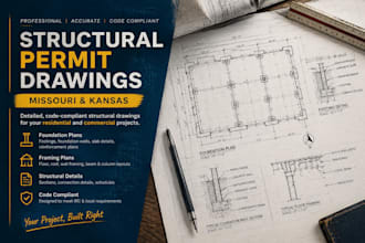 draft structural permit blueprints for missouri and kansas