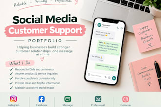 manage social media messages and customer support