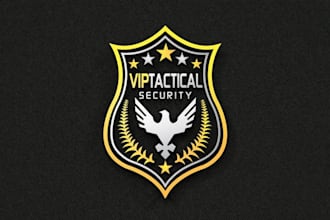 design a professional security, cyber security, shield and protection logo