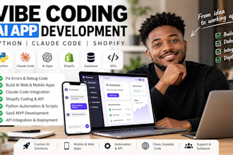 do claude coded app, shopify claude automation, python nextjs and javascript