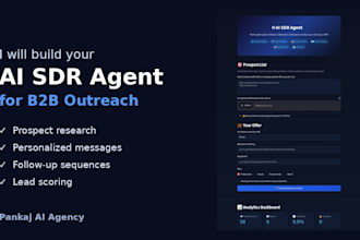 build an ai sdr agent for b2b lead generation and outreach