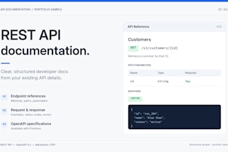 write clear API documentation and openapi specifications